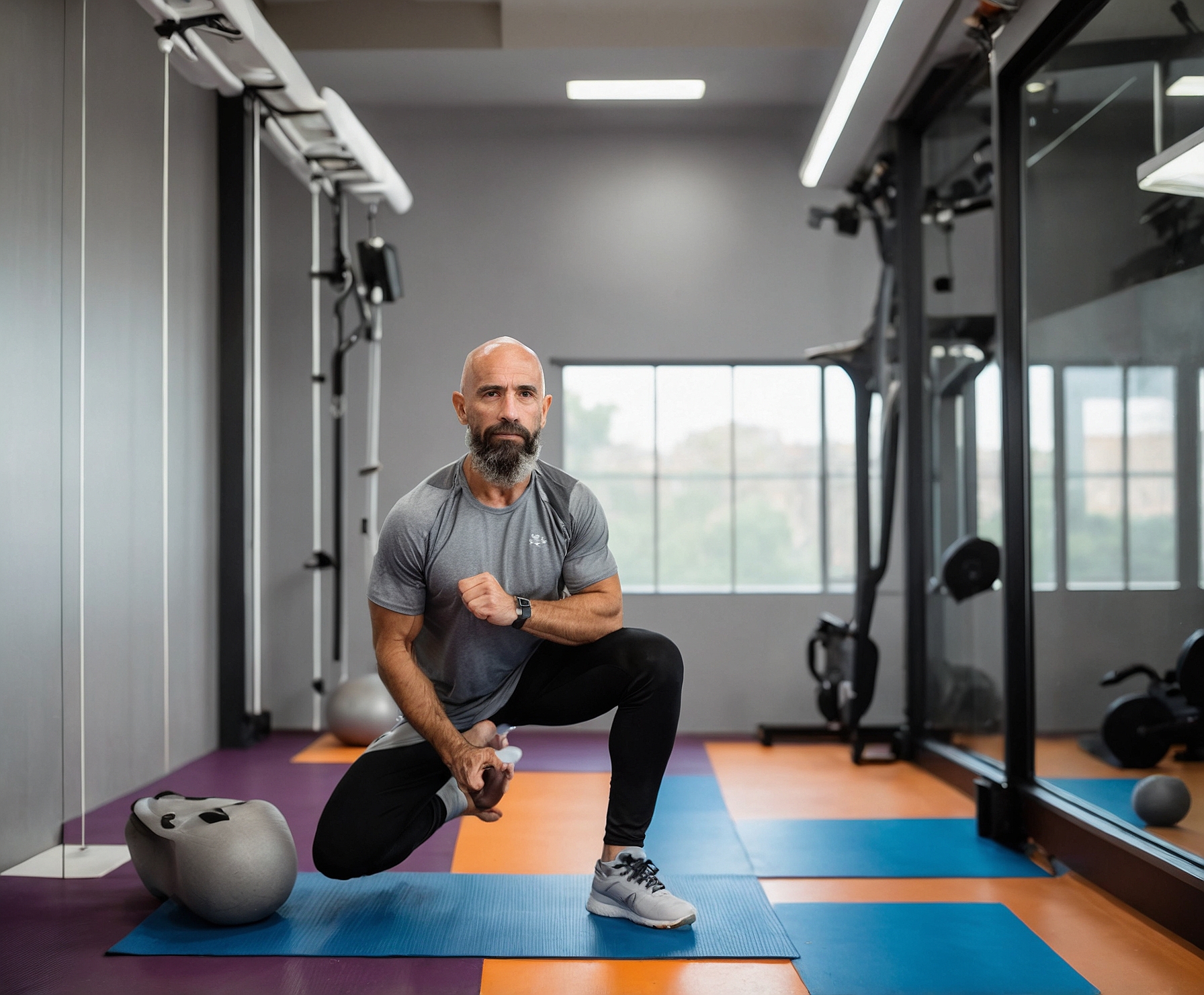 Ejercicio de rehabilitación post-lesión deportiva.